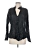 Babette 100% Polyester Black Long Sleeve Button-Down Shirt Size S - photo 1