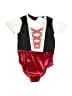 Unbranded 100% Polyester Color Block Red Short Sleeve Onesie Size 12-18 mo - photo 1
