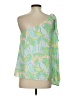Lilly Pulitzer 100% Polyester Green 3/4 Sleeve Blouse Size 4 - photo 2