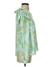 Lilly Pulitzer 100% Polyester Green 3/4 Sleeve Blouse Size 4 - photo 4