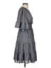 Max Studio 100% Polyester Paisley Fair Isle Floral Gray Casual Dress Size S - photo 4