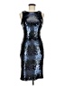 Vince Camuto Metallic Blue Cocktail Dress Size 6 - photo 1