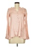 H&M 100% Polyester Pink Long Sleeve Blouse Size 6 - photo 1