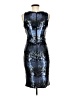 Vince Camuto Metallic Blue Cocktail Dress Size 6 - photo 2