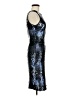 Vince Camuto Metallic Blue Cocktail Dress Size 6 - photo 4