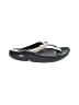 Oofos Black Flip Flops Size 7 - photo 1
