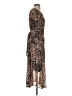 Robbie Bee Animal Print Brown Cocktail Dress Size S - photo 4