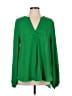 Doe & Rae 100% Polyester Green Long Sleeve Blouse Size L - photo 1