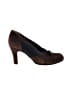 Anyi Lu 100% Leather Brown Heels Size EU 39 - photo 1