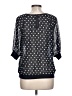 Aeropostale 100% Polyester Polka Dots Black 3/4 Sleeve Top Size L - photo 2