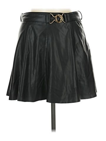 Zara Faux Leather Skirt (view 1)