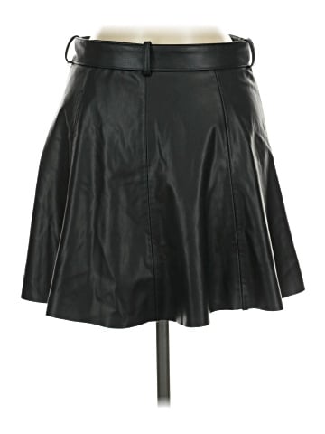 Zara Faux Leather Skirt (view 2)