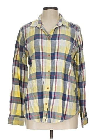 American Eagle Outfitters Long Sleeve Button-Down Shirt (view 1)