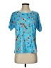 Cuddl Duds Blue Short Sleeve Blouse Size S - photo 1