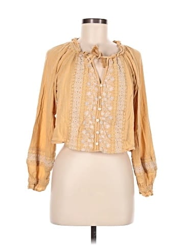American Eagle Outfitters Long Sleeve Blouse (view 1)