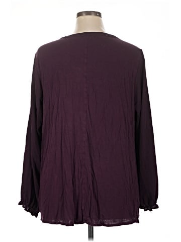 Lane Bryant Outlet Long Sleeve Blouse (view 2)