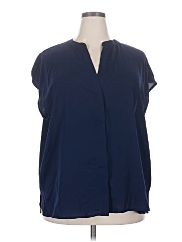 ELOQUII Short Sleeve Blouse (view 1)