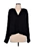 J.Crew 100% Linen Black Long Sleeve Blouse Size L - photo 1