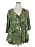 csc studio Green 3/4 Sleeve Blouse Size 2X (estimated) - photo 1