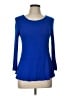 Amour Vert Blue 3/4 Sleeve Top Size L - photo 1