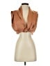 Line & Dot Brown Sleeveless Blouse Size S - photo 1