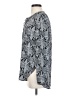 Joe Fresh 100% Polyester Paisley Gray Long Sleeve Blouse Size S - photo 5