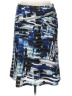 ECI Graphic Blue Casual Skirt Size L - photo 1