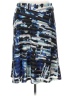 ECI Graphic Blue Casual Skirt Size L - photo 2