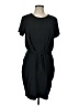 Express Solid Black Casual Dress Size L - photo 1