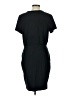 Express Solid Black Casual Dress Size L - photo 2