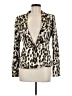 Guess 100% Polyester Animal Print Ivory Blazer Size 6 - photo 1