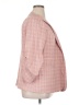 Skies Are Blue Checkered-gingham Pink Blazer Size 1X - photo 4