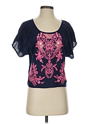 Eyeshadow Short Sleeve Blouse (view 1)