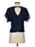 Eyeshadow Blue Short Sleeve Blouse Size S - photo 2