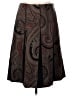 Etcetera 100% Wool Paisley Brown Wool Skirt Size 10 - photo 1