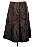 Etcetera 100% Wool Paisley Brown Wool Skirt Size 10 - photo 2