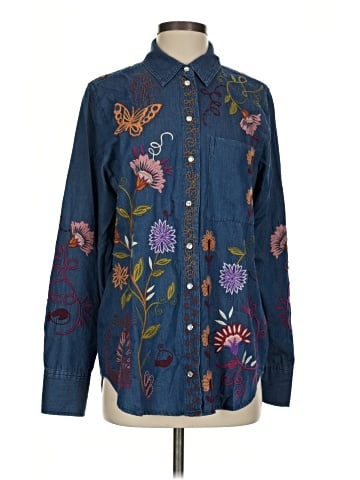 Johnny Was Long Sleeve Button-Down Shirt (view 1)
