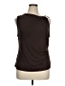 Parker 100% Polyester Brown Sleeveless Blouse Size XL - photo 1
