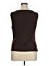 Parker 100% Polyester Brown Sleeveless Blouse Size XL - photo 2