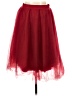 Charlotte Russe 100% Polyester Red Formal Skirt Size L - photo 1