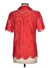 Adiva 100% Cotton Red Short Sleeve Blouse Size M - photo 2