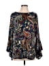 Coco Bianco Paisley Blue Long Sleeve Blouse Size L (estimated) - photo 1