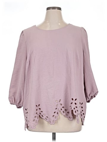 Adrianna Papell 3/4 Sleeve Blouse (view 1)