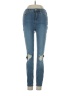 Free People Hearts Blue Jeans Size 25 waist - photo 1