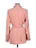 Free People Checkered-gingham Pink Blazer Size M - photo 2