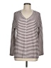 Tribal Stripes Brown Long Sleeve Top Size M - photo 1