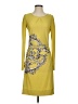 BCBGMAXAZRIA Graphic Yellow Casual Dress Size XS - photo 1
