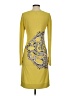 BCBGMAXAZRIA Graphic Yellow Casual Dress Size XS - photo 2