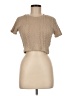 Zara Tan Short Sleeve Top Size M - photo 1
