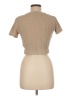 Zara Tan Short Sleeve Top Size M - photo 2